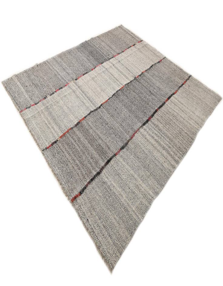 Detail image of  8' 6 x 9' 9  Hand Woven Kilim Modern Wool Rug