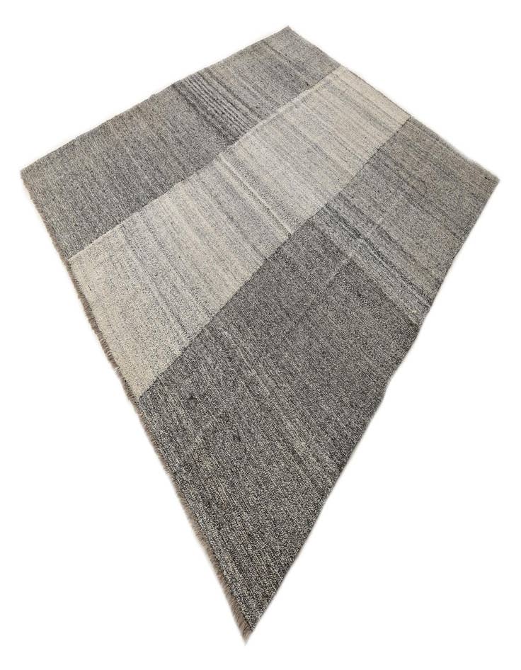 Detail image of  8' 2 x 9' 8  Hand Woven Kilim Modern Wool Rug