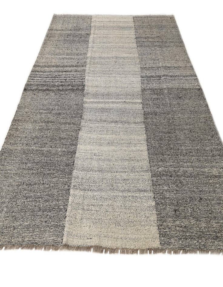 Detail image of  8' 2 x 9' 8  Hand Woven Kilim Modern Wool Rug