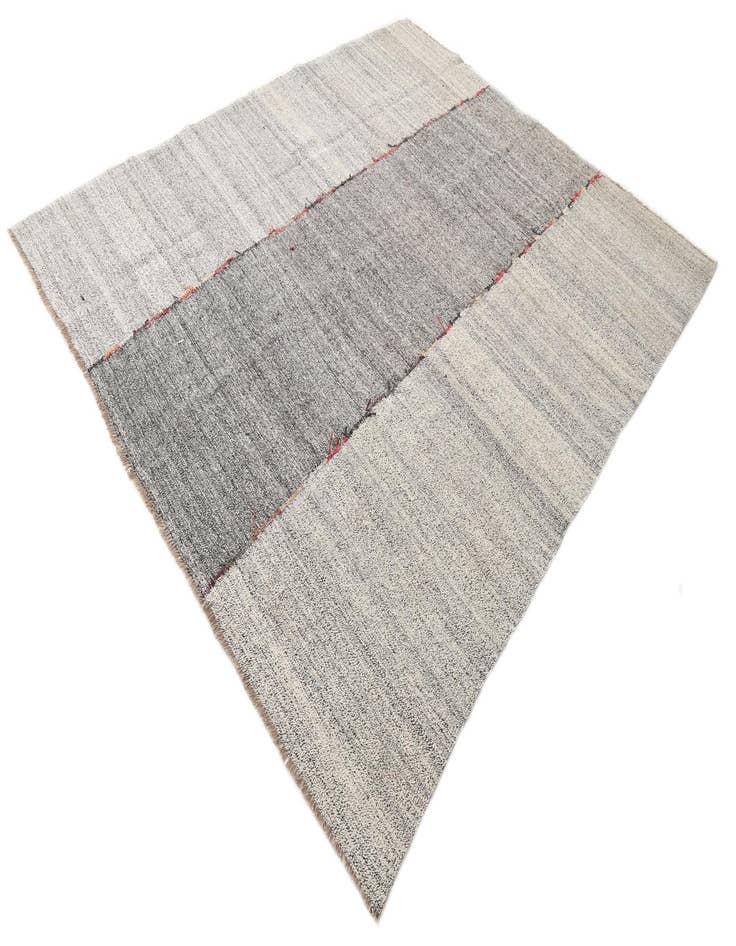 Detail image of  8' 2 x 9' 8  Hand Woven Kilim Modern Wool Rug