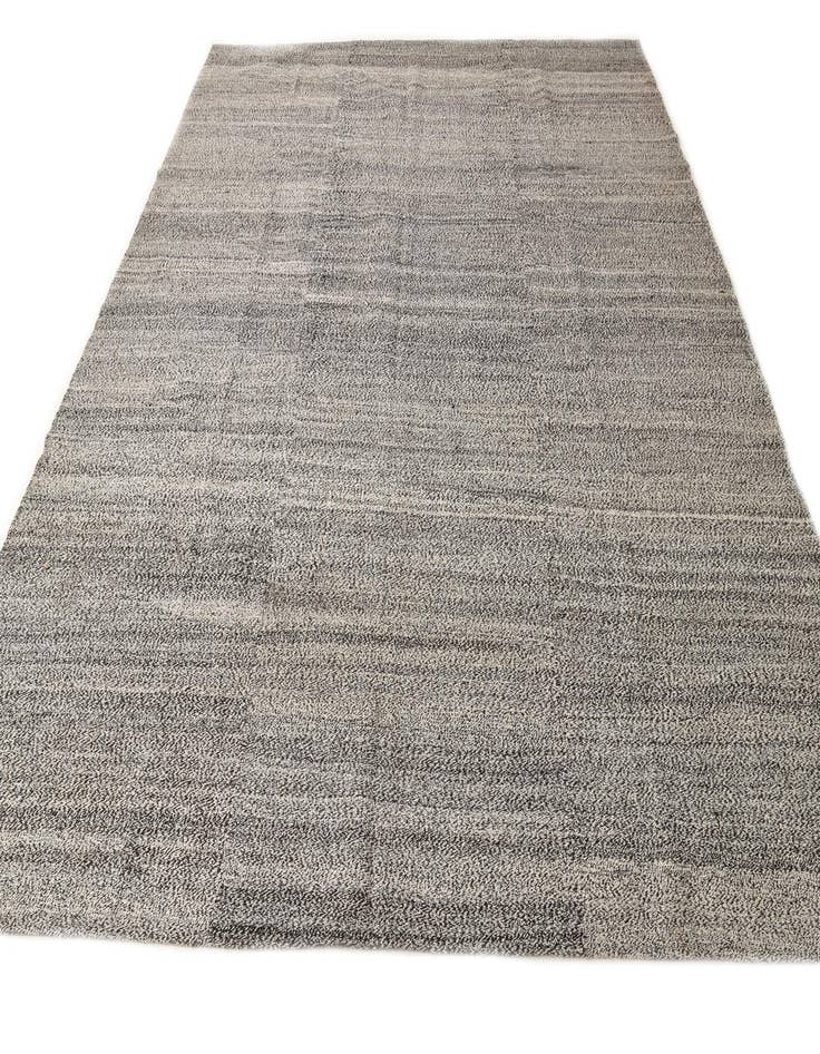 Detail image of  9' 1 x 11' 1  Hand Woven Kilim Modern Wool Rug