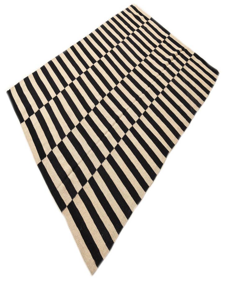 Detail image of  5' 7 x 7' 10  Hand Woven Kilim Modern Wool Rug