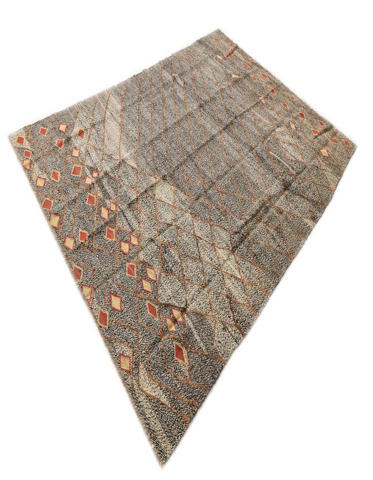 Detail image of  6' 11 x 9' 8  Hand Woven Kilim Modern Wool Rug