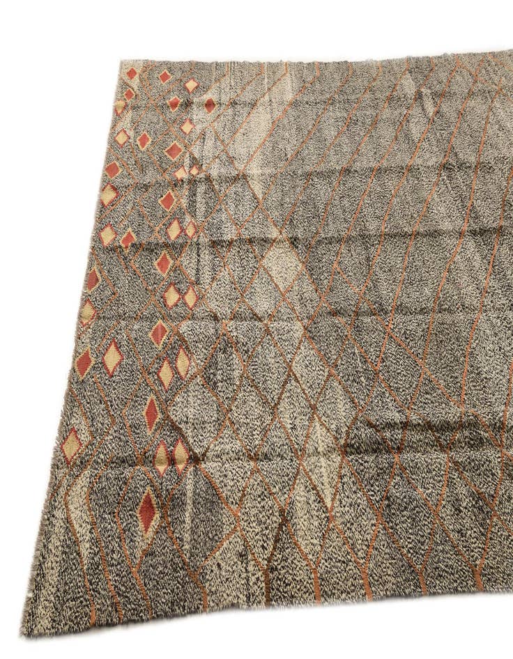 Detail image of  6' 11 x 9' 8  Hand Woven Kilim Modern Wool Rug