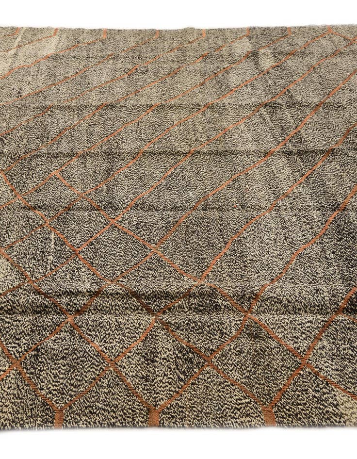 Detail image of  6' 11 x 9' 8  Hand Woven Kilim Modern Wool Rug