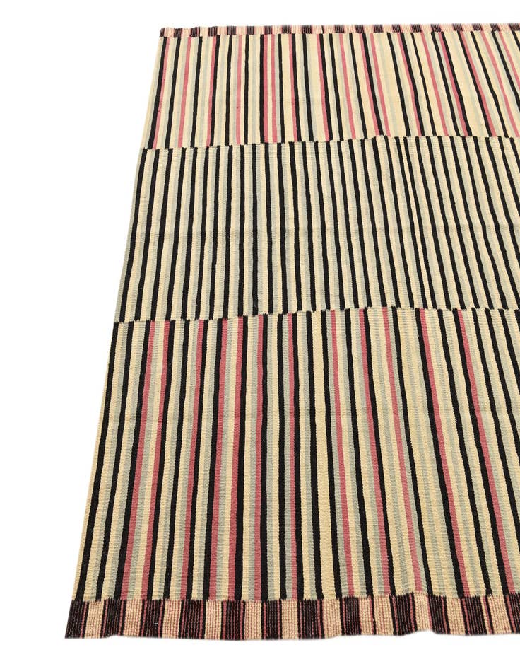 Detail image of  5' 10 x 7' 9  Hand Woven Kilim Modern Wool Rug