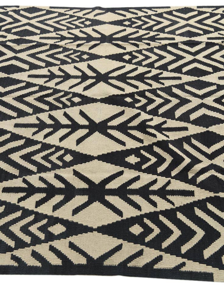 Detail image of  6' x 8' 6  Hand Woven Kilim Modern Wool Rug