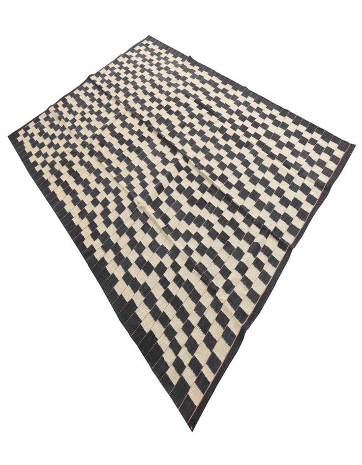 Detail image of  6' 9 x 9' 5  Hand Woven Kilim Modern Wool Rug