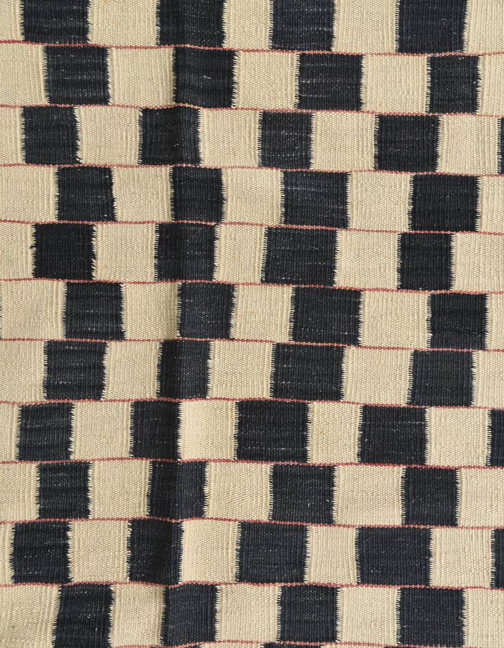 Detail image of  6' 9 x 9' 5  Hand Woven Kilim Modern Wool Rug