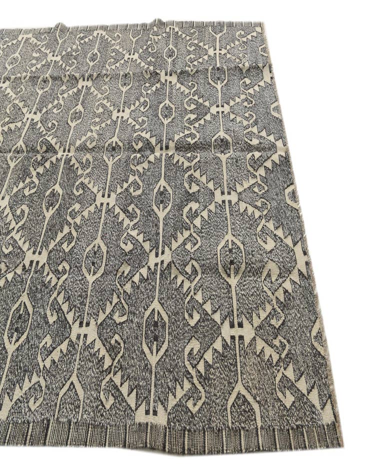 Detail image of  7' x 9' 4  Hand Woven Kilim Modern Wool Rug