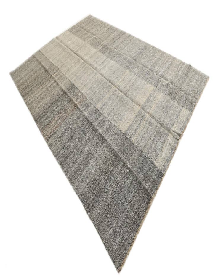 Detail image of  8' 7 x 11' 10  Hand Woven Kilim Modern Wool Rug