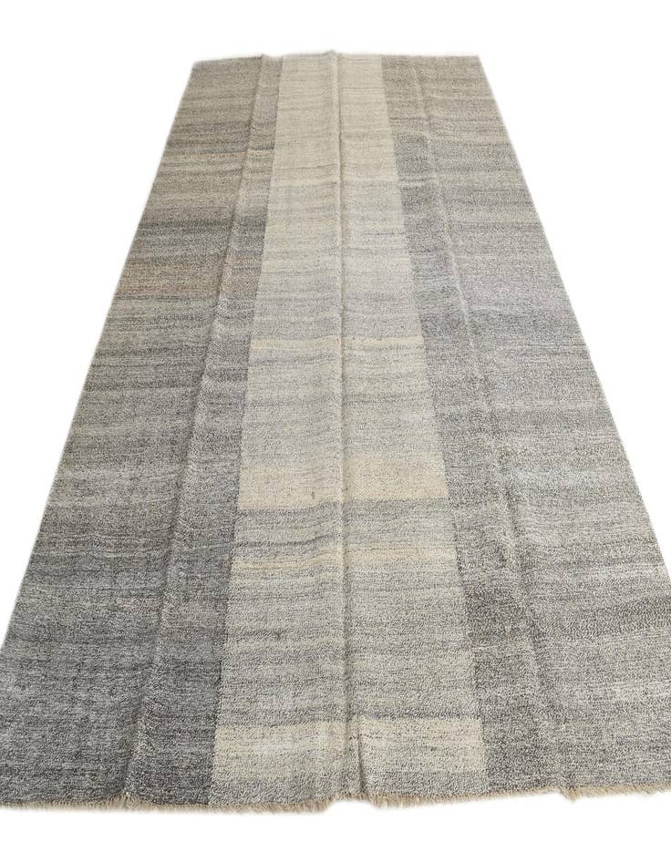 Detail image of  8' 7 x 11' 10  Hand Woven Kilim Modern Wool Rug