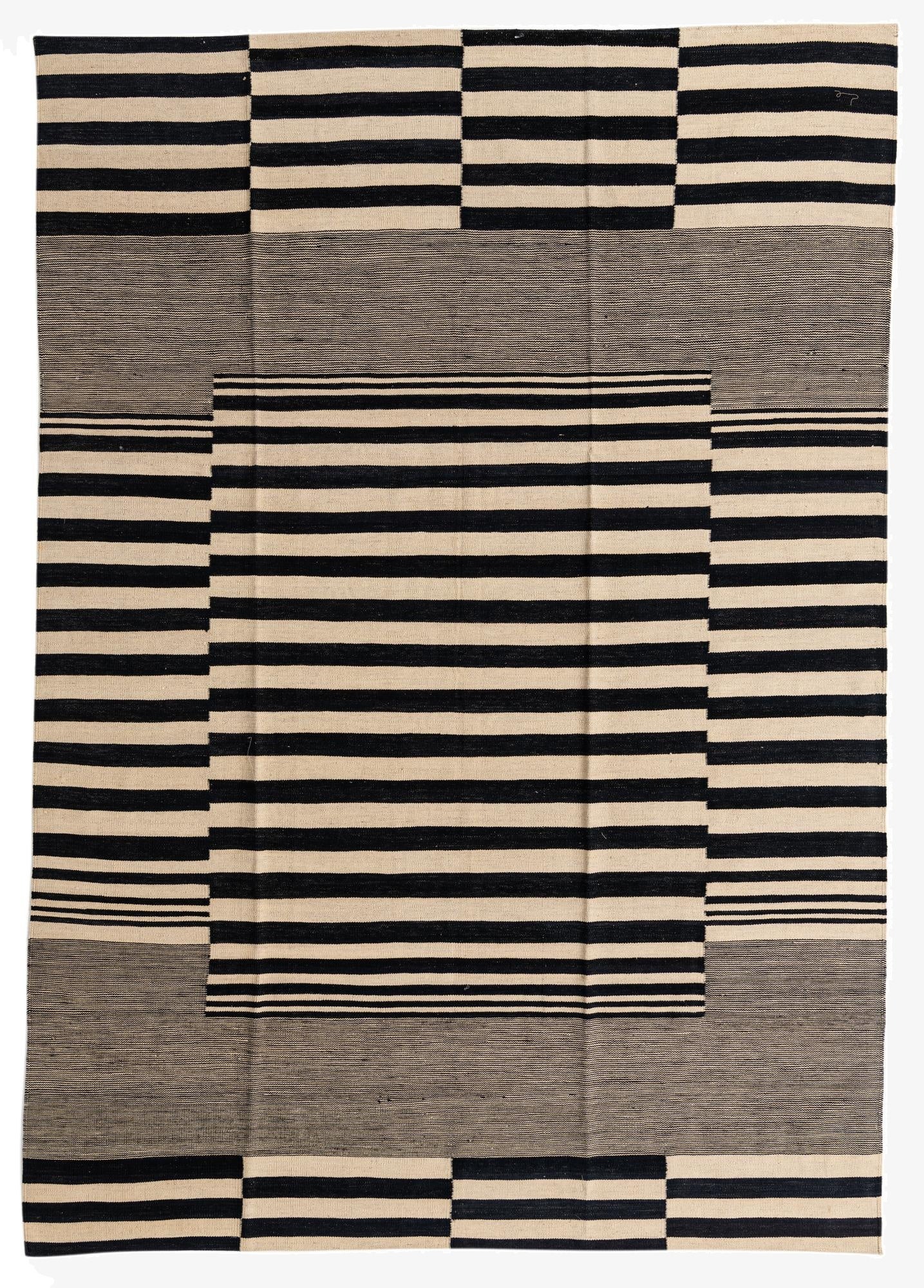  7' x 10'  Hand Woven Kilim Modern Wool Rug