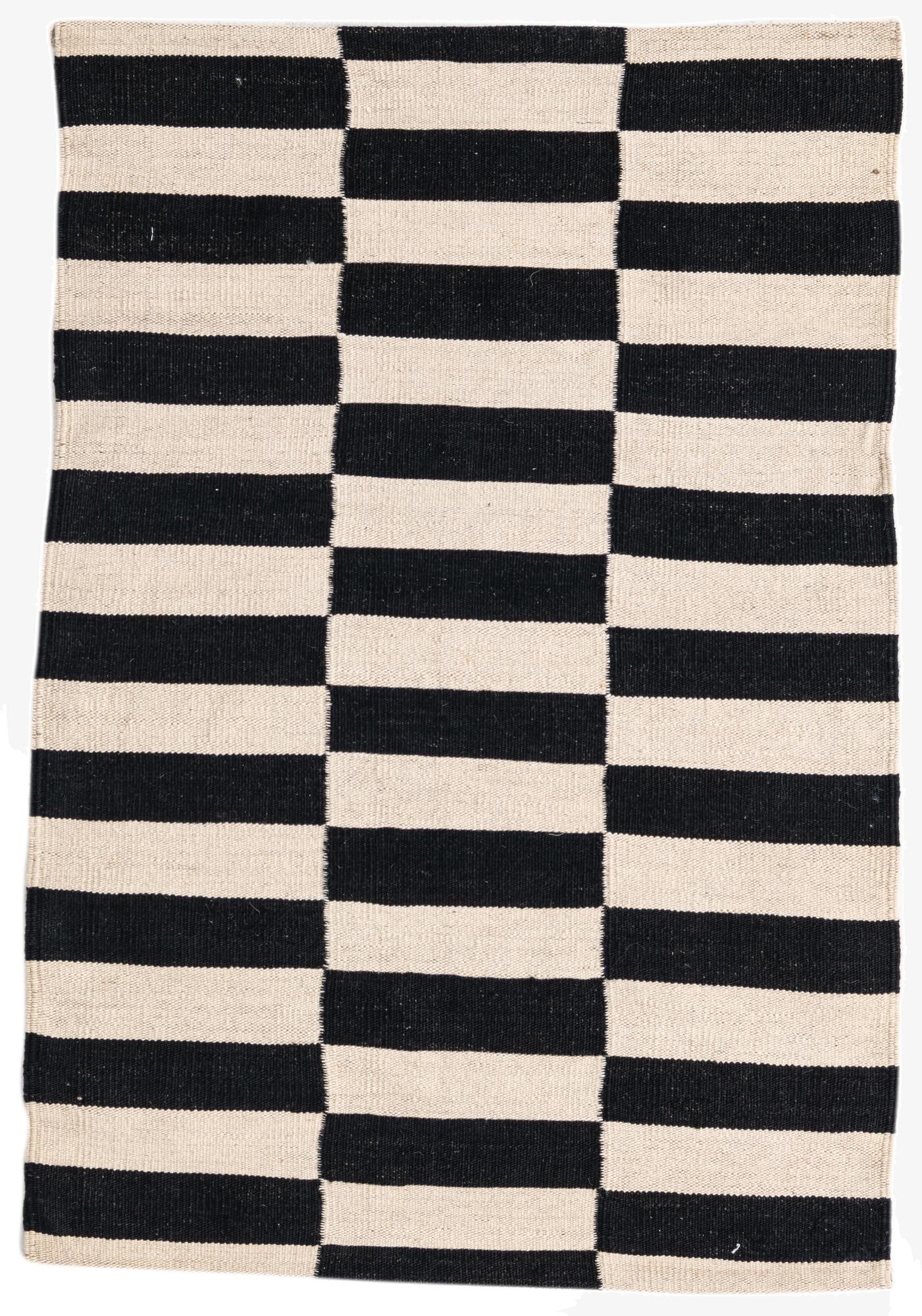  2' 6 x 3' 10  Hand Woven Kilim Modern Wool Rug