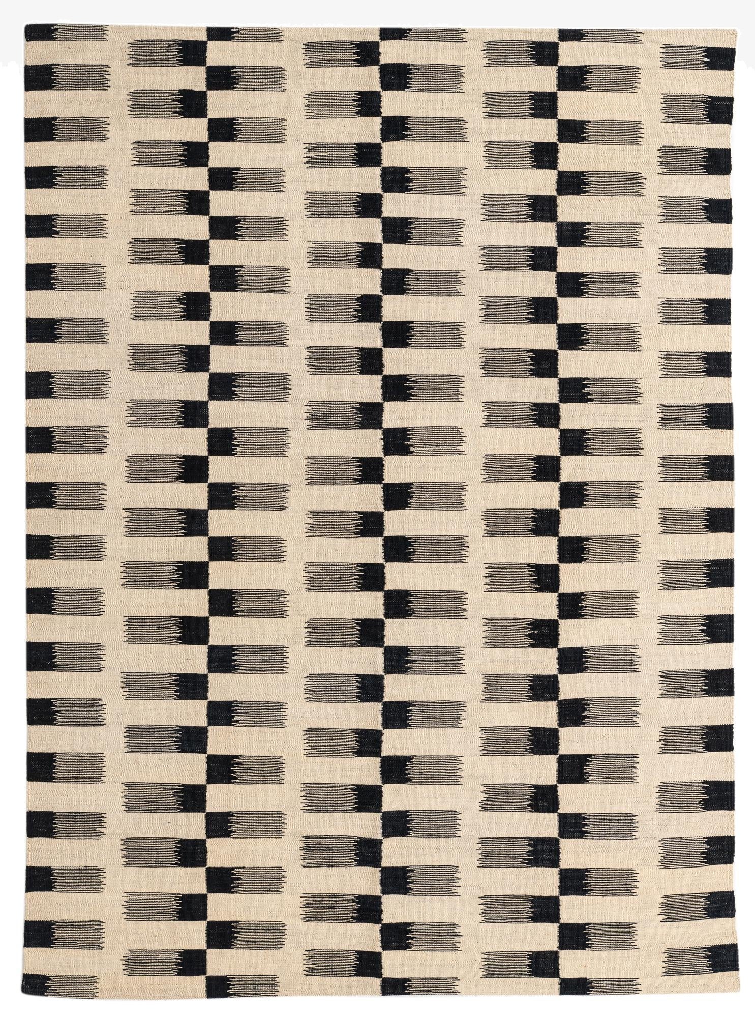  5' 8 x 7' 8  Hand Woven Kilim Modern Wool Rug