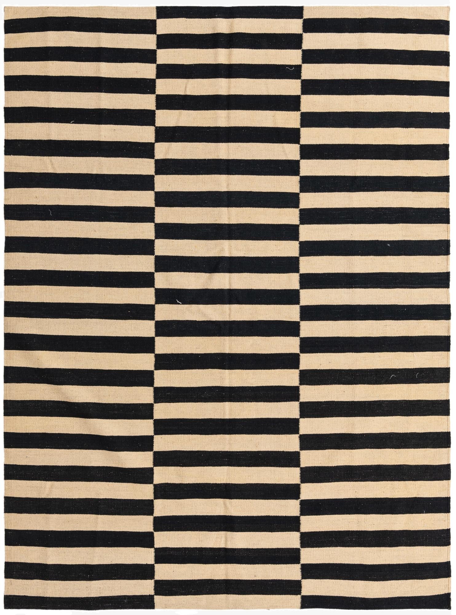  5' 9 x 7' 9  Hand Woven Kilim Modern Wool Rug