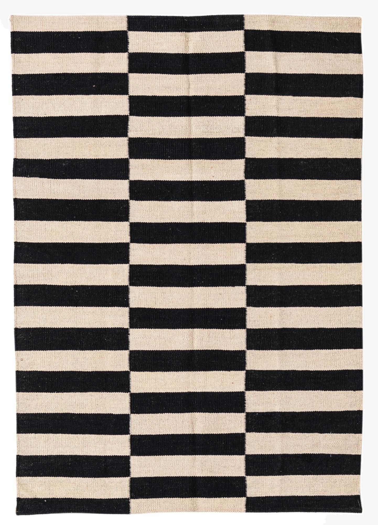  3' 4 x 4' 10  Hand Woven Kilim Modern Wool Rug