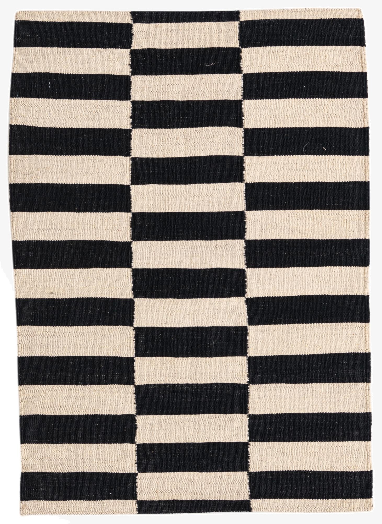  2' 9 x 3' 9  Hand Woven Kilim Modern Wool Rug