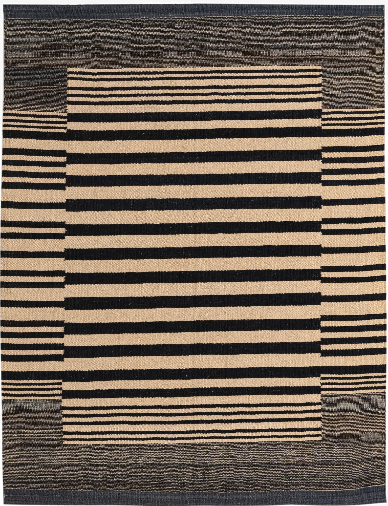  4' 8 x 6' 4  Hand Woven Kilim Modern Wool Rug