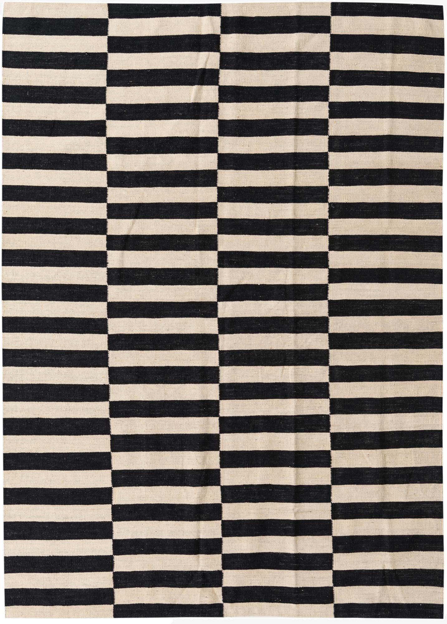  5' 7 x 7' 6  Hand Woven Kilim Modern Wool Rug