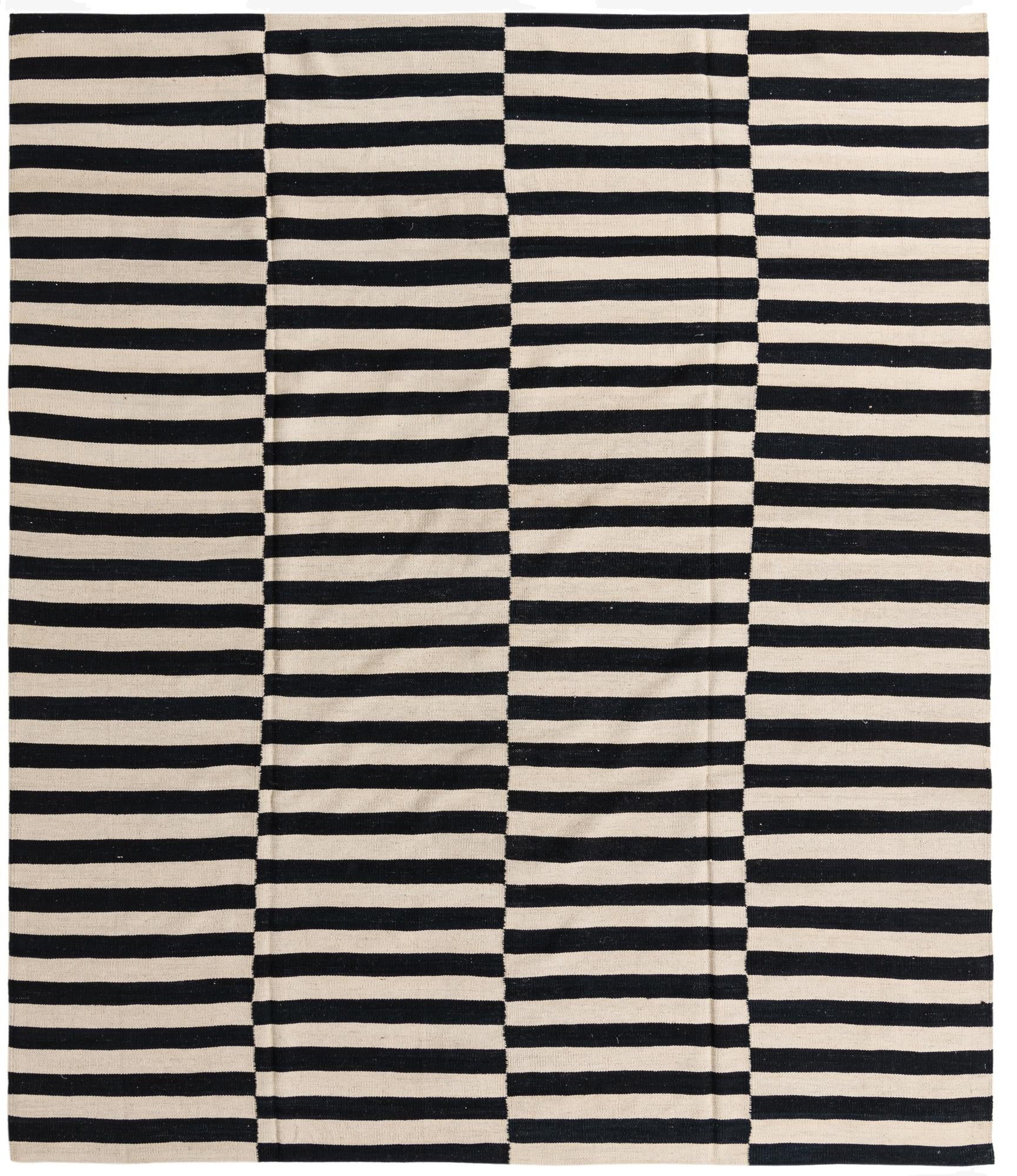  8' 3 x 9' 10  Hand Woven Kilim Modern Wool Rug