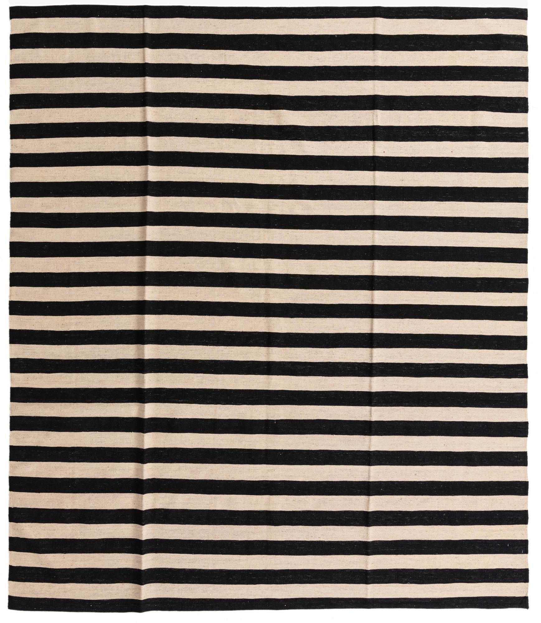  8' 6 x 9' 10  Hand Woven Kilim Modern Wool Rug