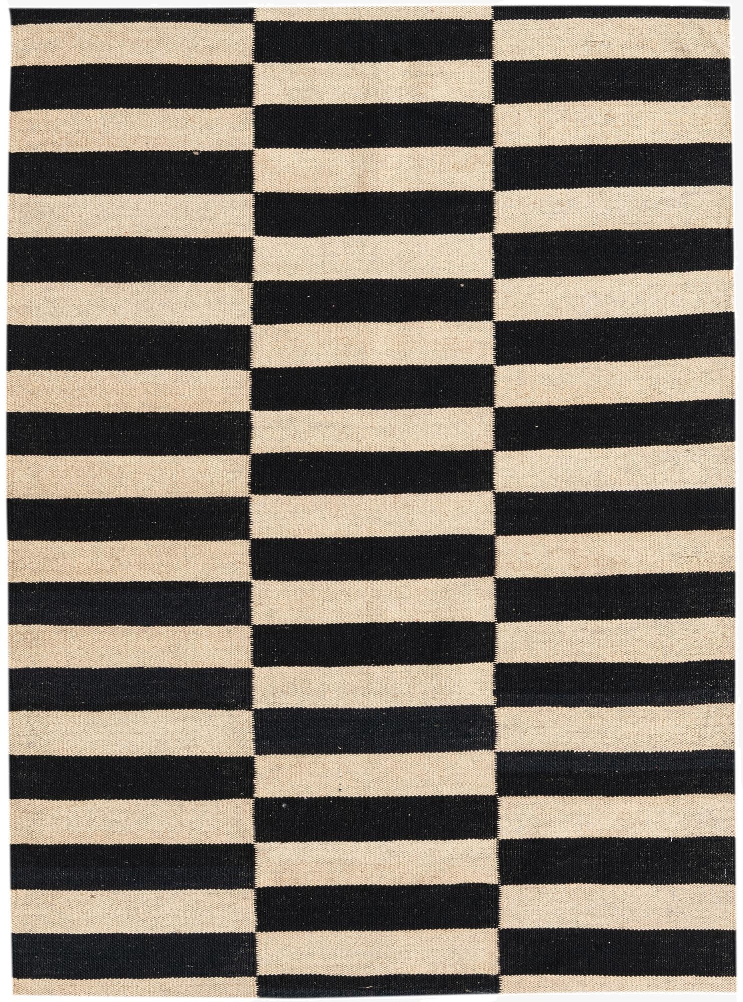  3' 5 x 4' 9  Hand Woven Kilim Modern Wool Rug