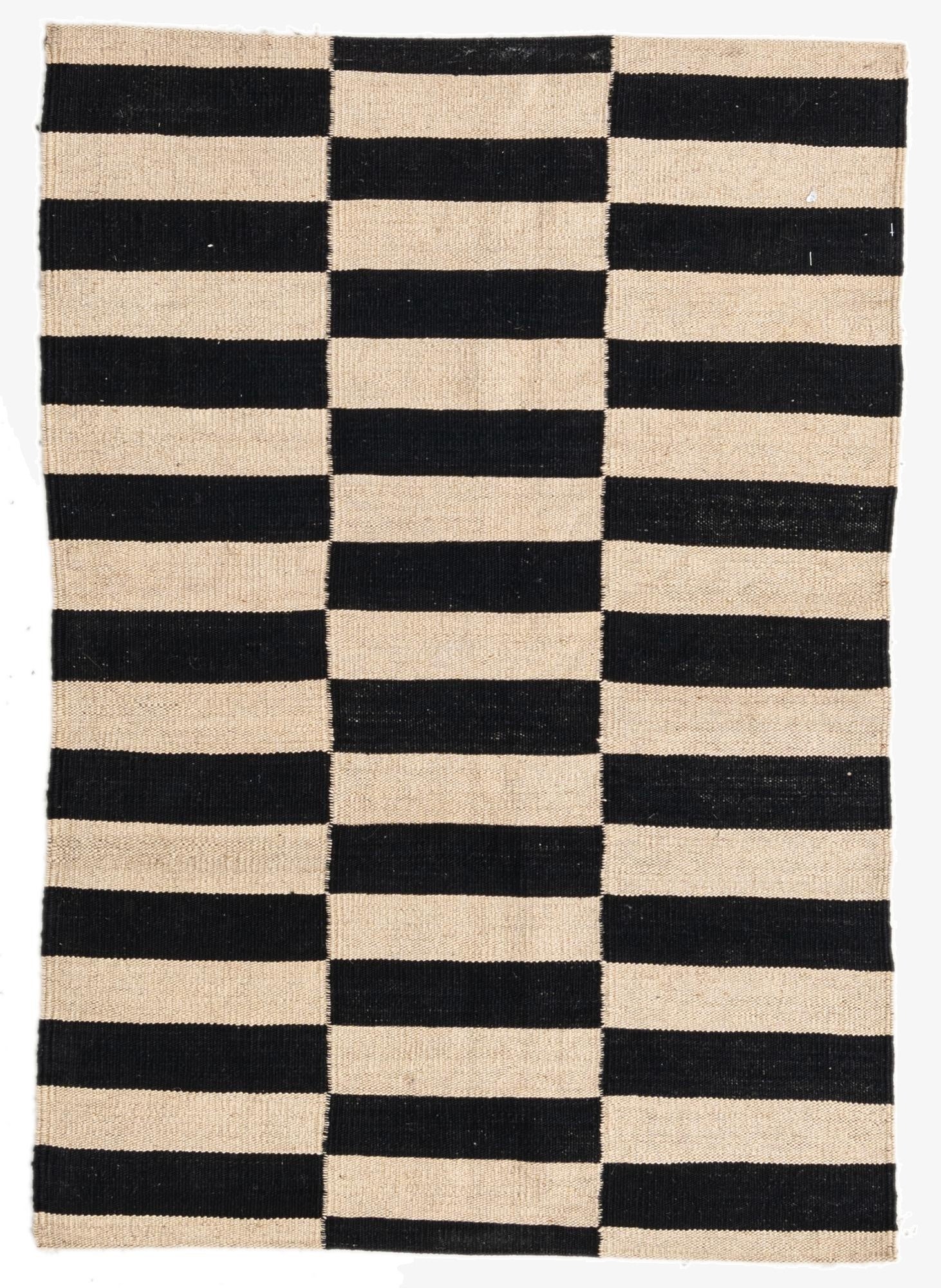  2' 8 x 3' 10  Hand Woven Kilim Modern Wool Rug