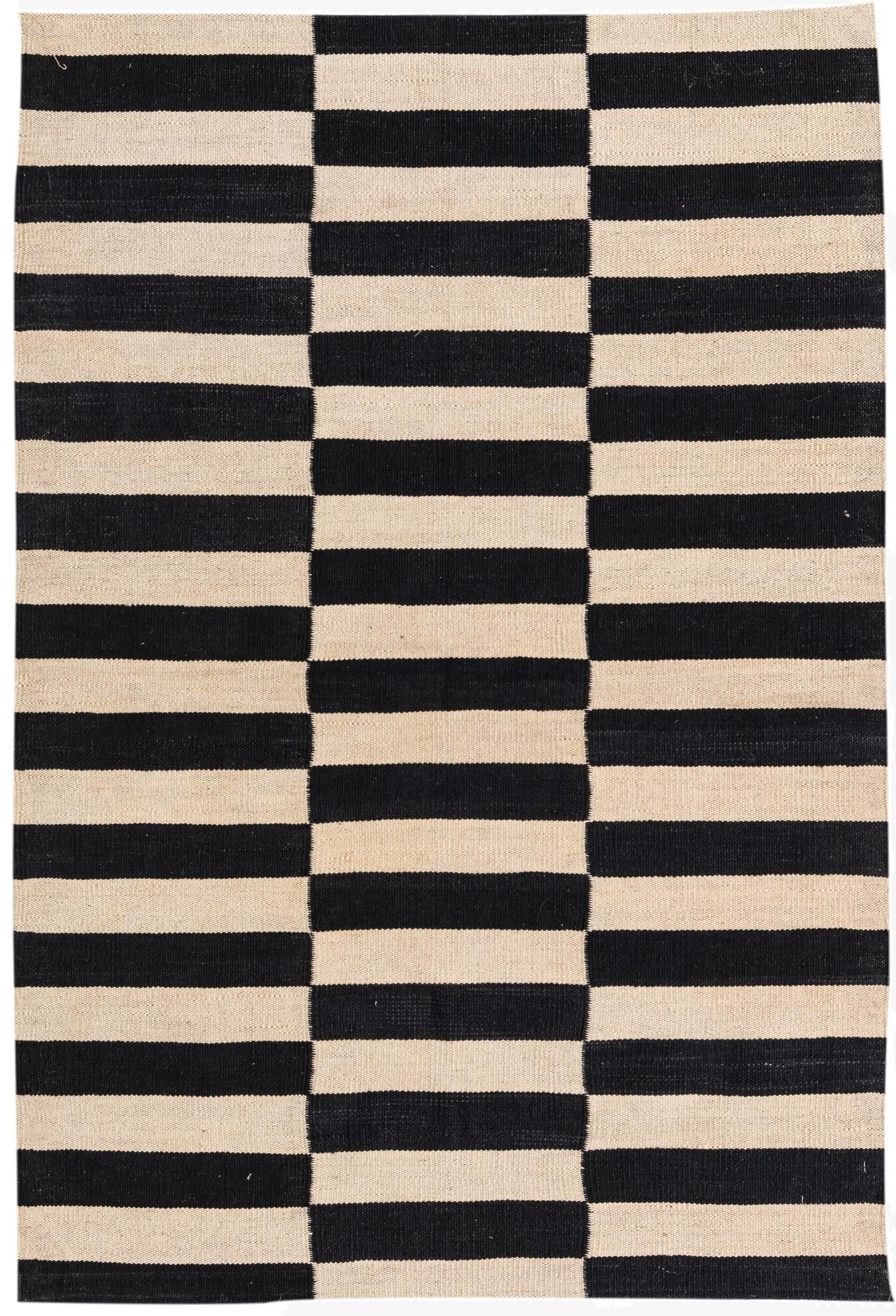  3' 4 x 4' 10  Hand Woven Kilim Modern Wool Rug