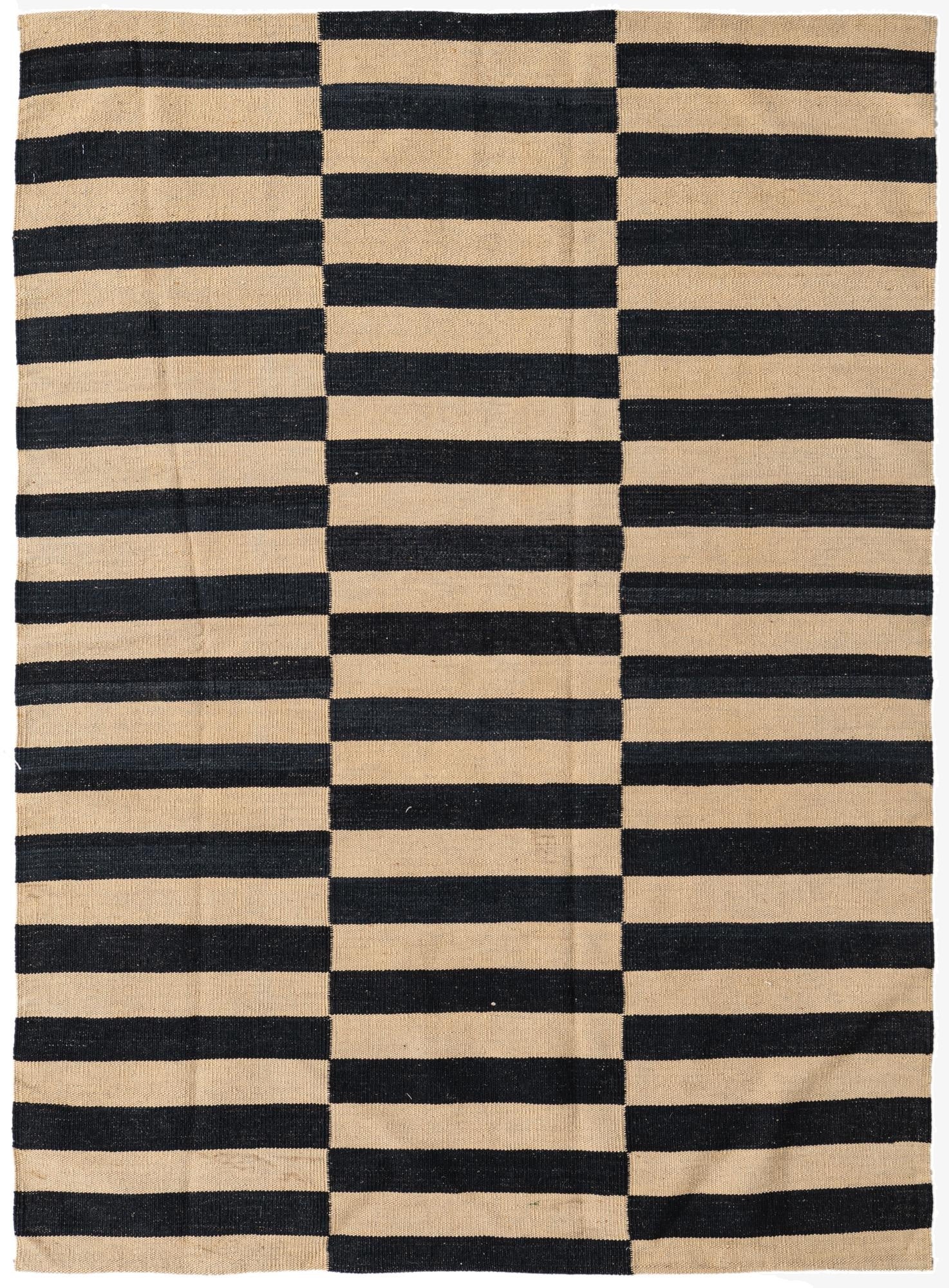  4' 3 x 5' 10  Hand Woven Kilim Modern Wool Rug