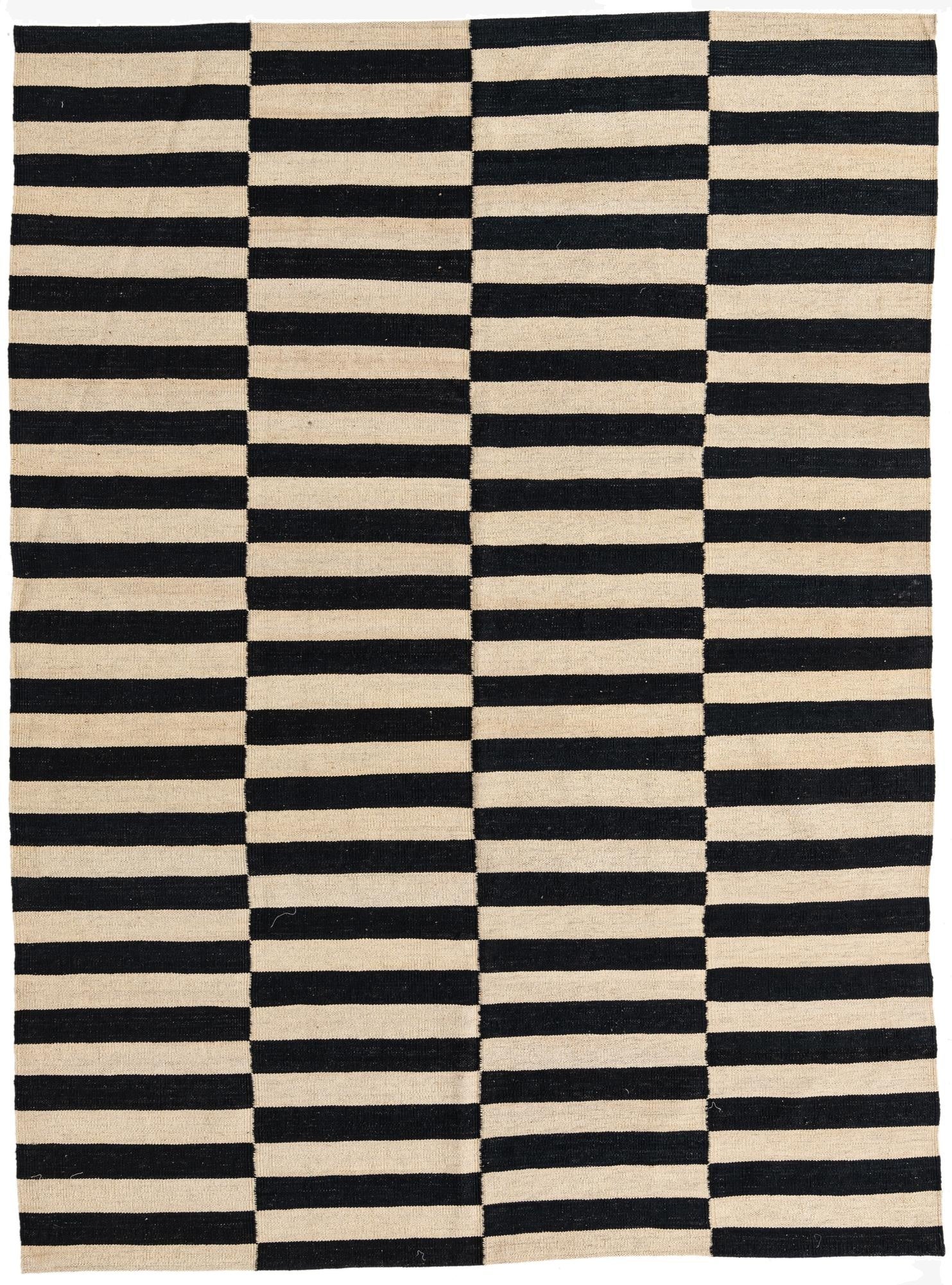  5' 9 x 7' 10  Hand Woven Kilim Modern Wool Rug