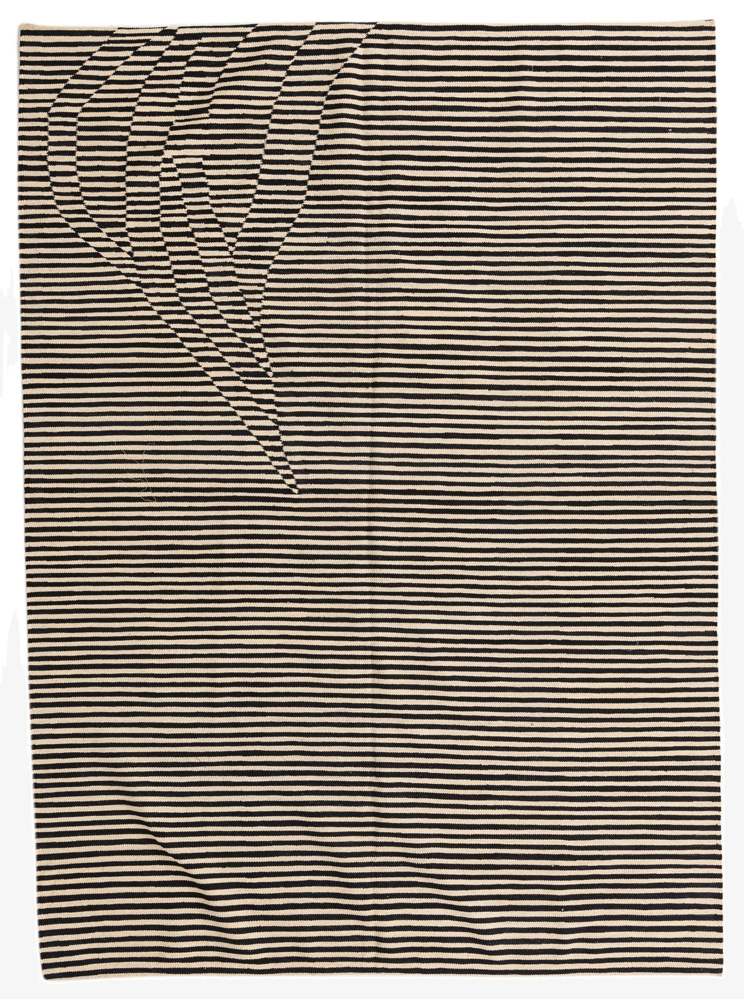  5' 9 x 7' 10  Hand Woven Kilim Modern Wool Rug