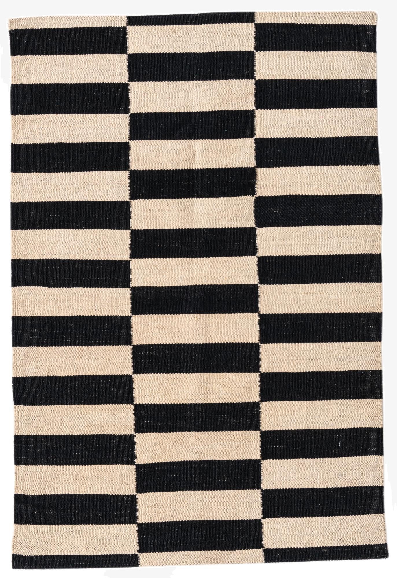  2' 6 x 3' 9  Hand Woven Kilim Modern Wool Rug