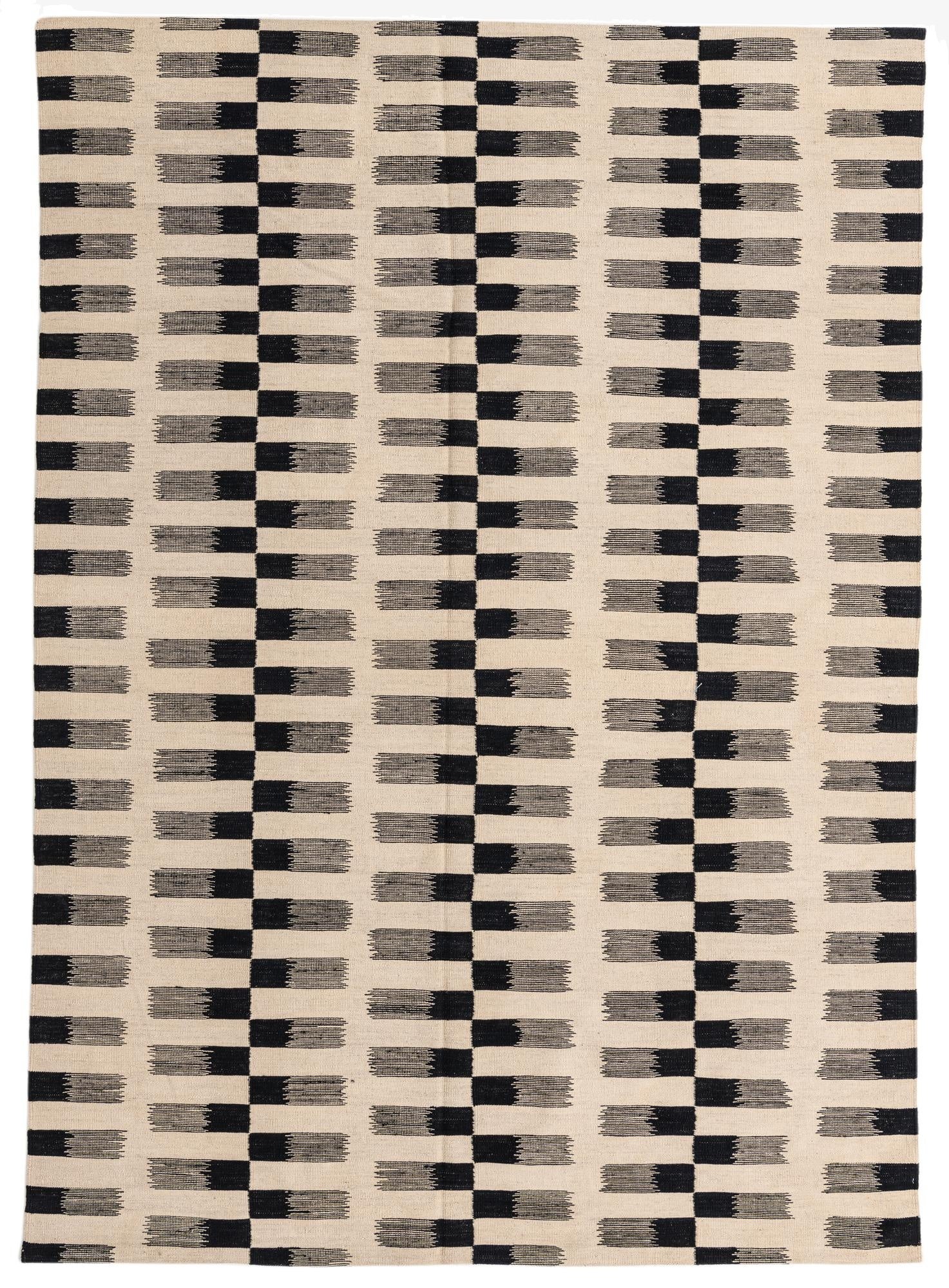  7' x 9' 4  Hand Woven Kilim Modern Wool Rug