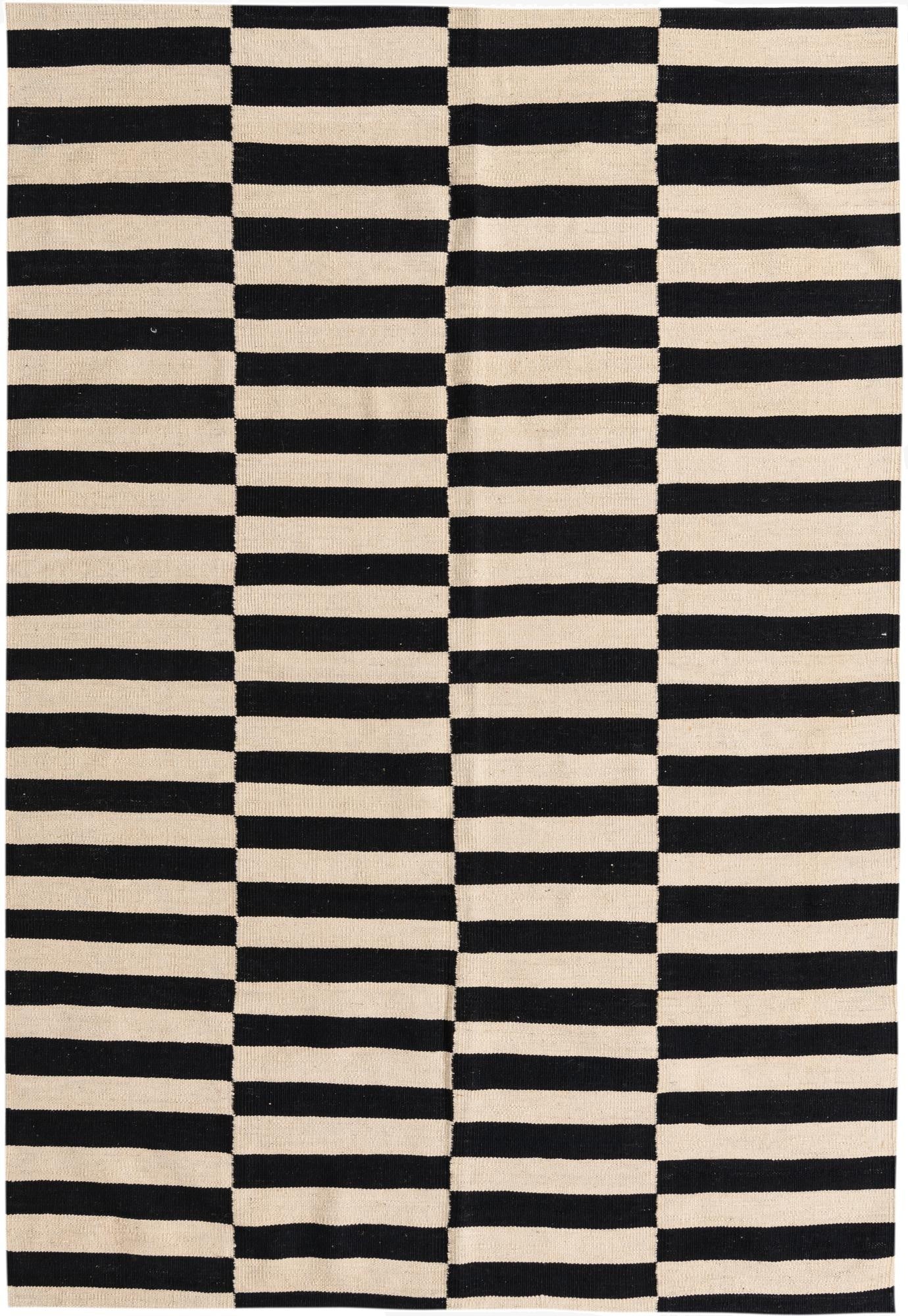  5' 5 x 7' 10  Hand Woven Kilim Modern Wool Rug