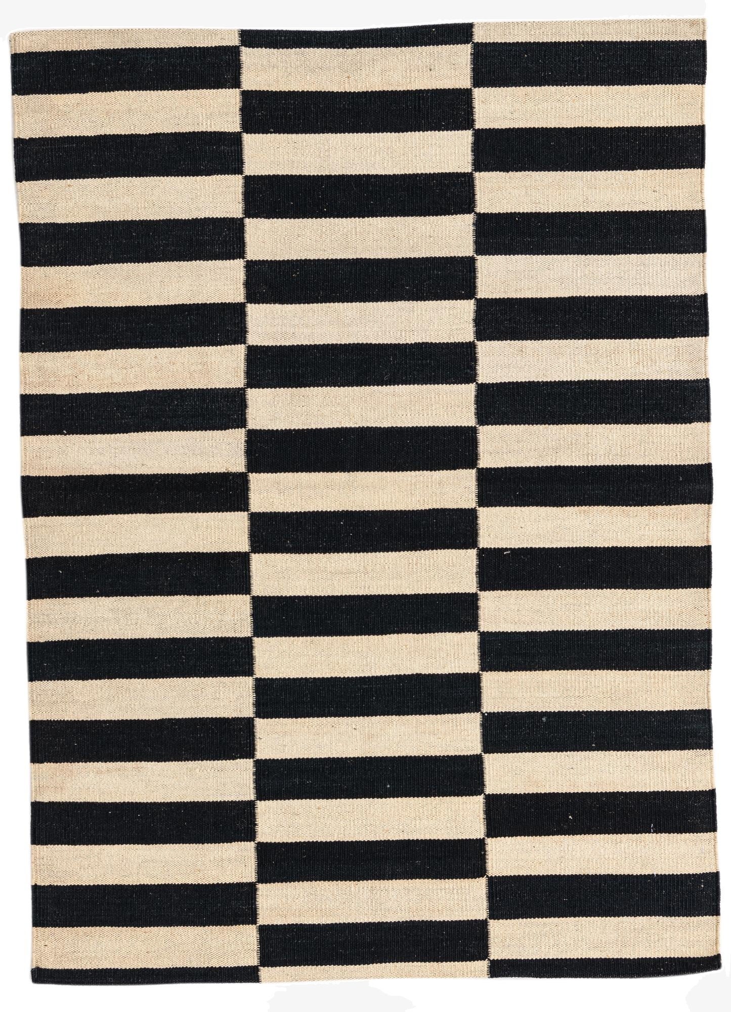  3' 5 x 4' 8  Hand Woven Kilim Modern Wool Rug