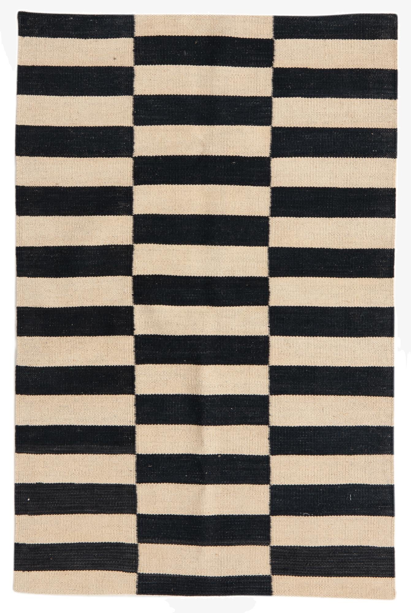  2' 7 x 4'  Hand Woven Kilim Modern Wool Rug