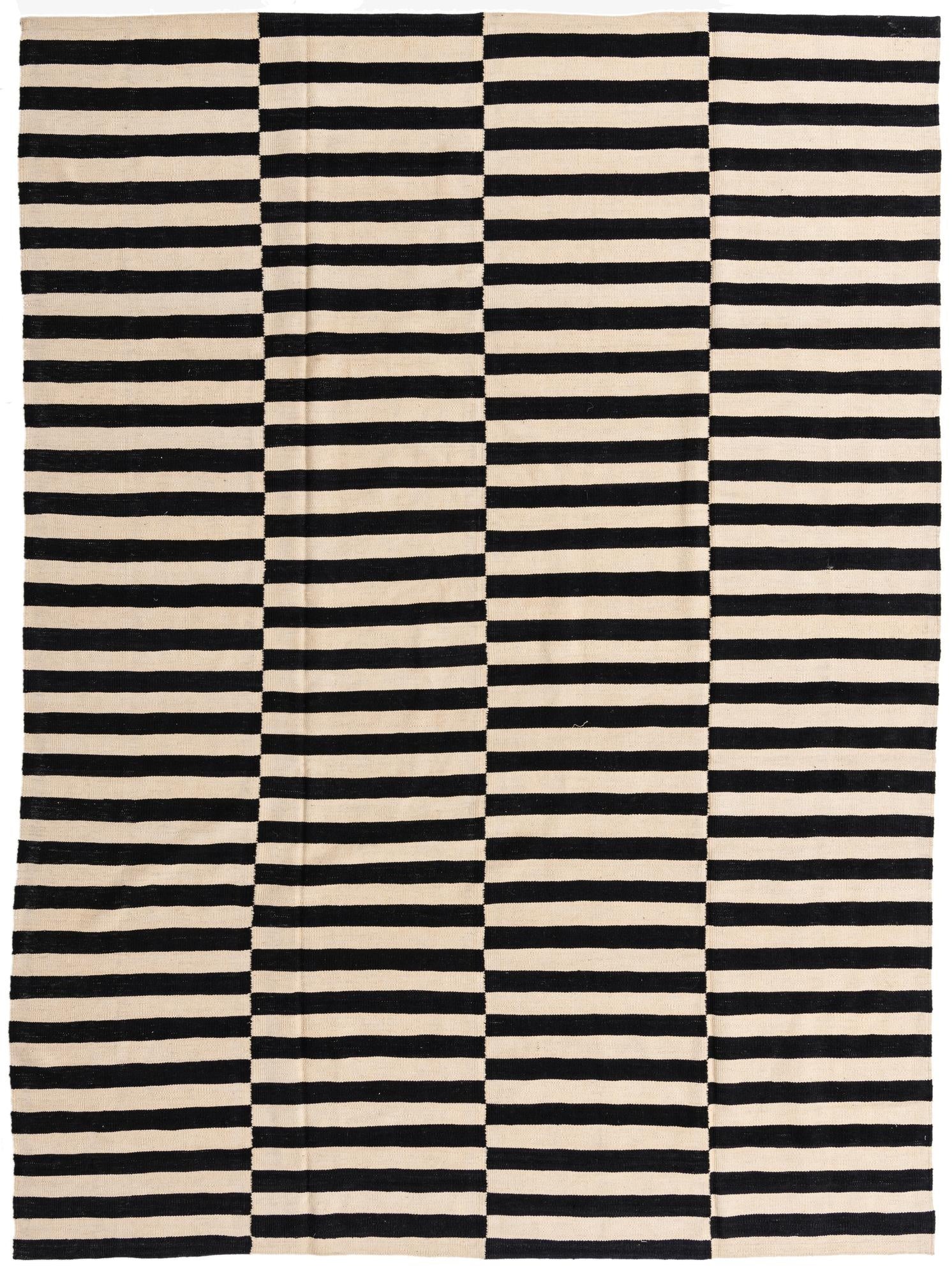  8' 2 x 11' 1  Hand Woven Kilim Modern Wool Rug