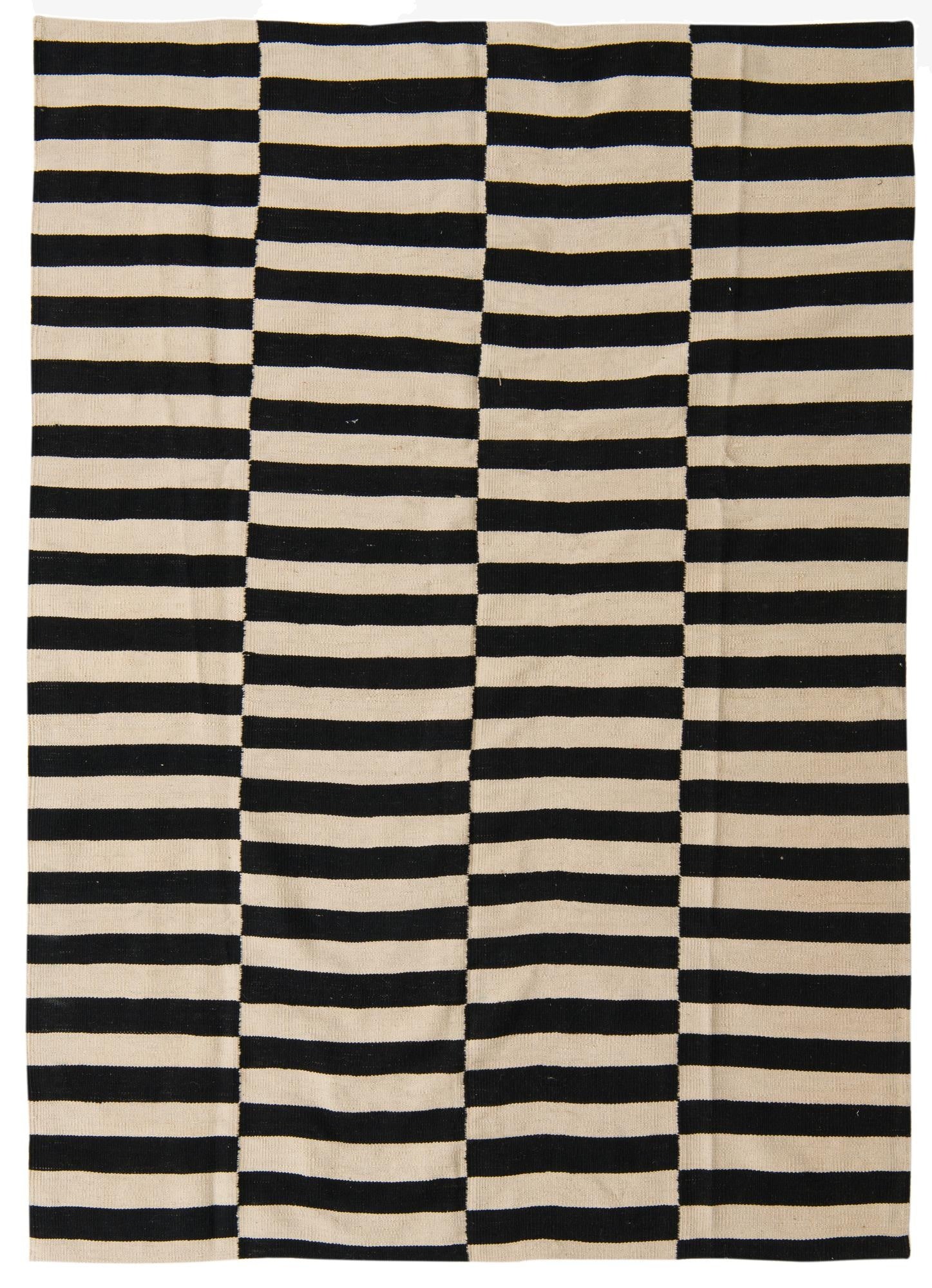  5' 5 x 7' 8  Hand Woven Kilim Modern Wool Rug