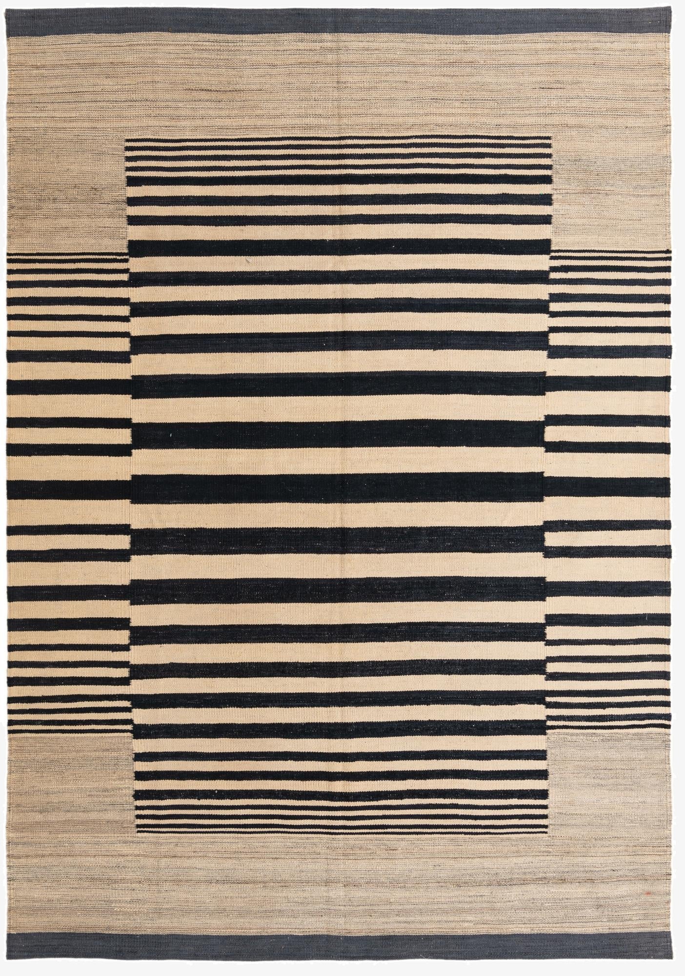  5' 5 x 7' 11  Hand Woven Kilim Modern Wool Rug