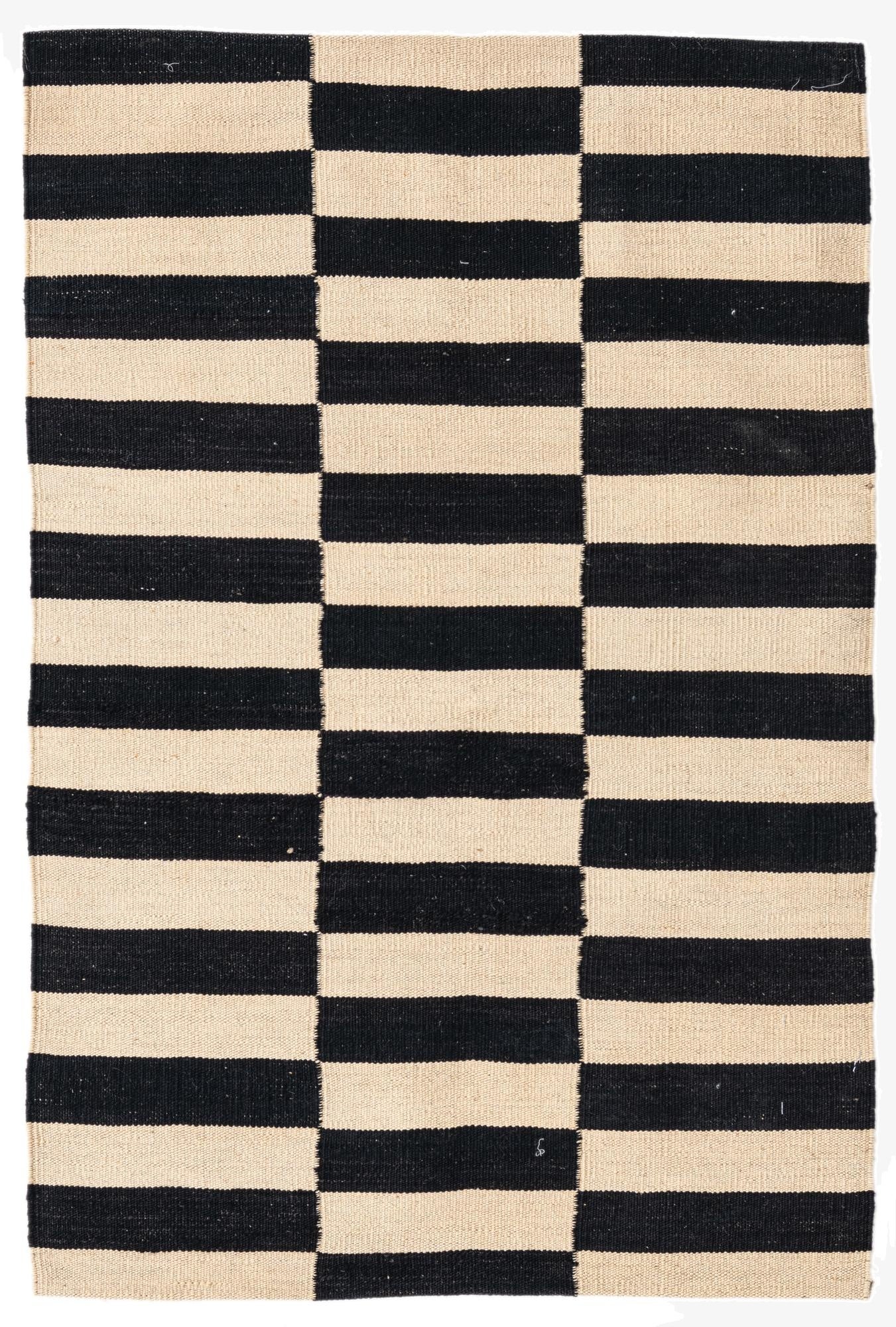  2' 8 x 4'  Hand Woven Kilim Modern Wool Rug