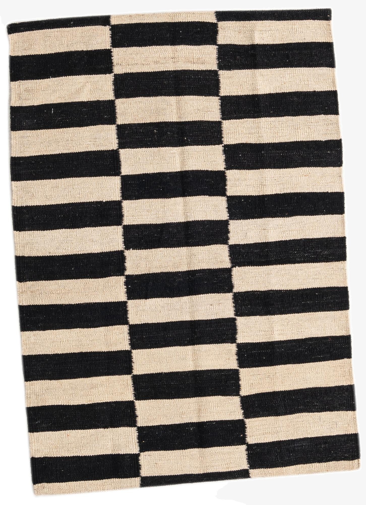  2' 8 x 3' 10  Hand Woven Kilim Modern Wool Rug