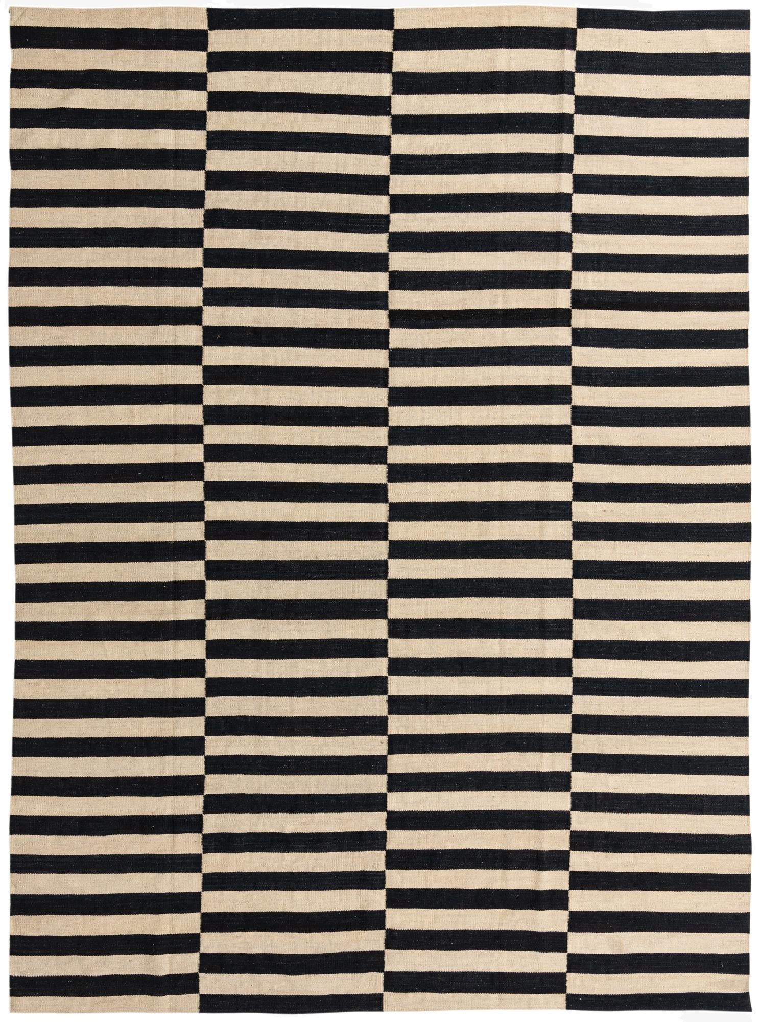  4' 11 x 6' 4  Hand Woven Kilim Modern Wool Rug