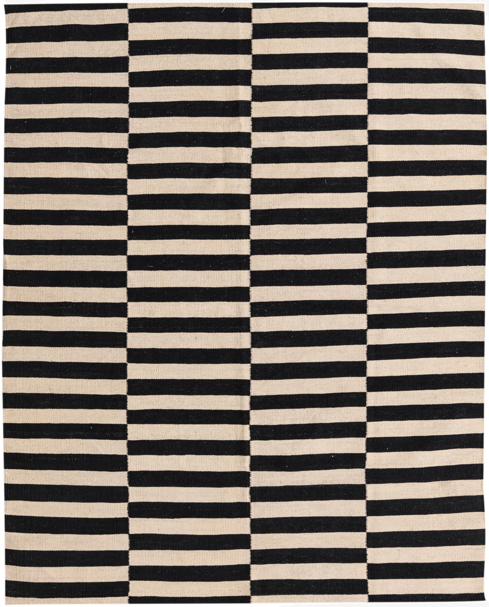  5' 1 x 6' 5  Hand Woven Kilim Modern Wool Rug