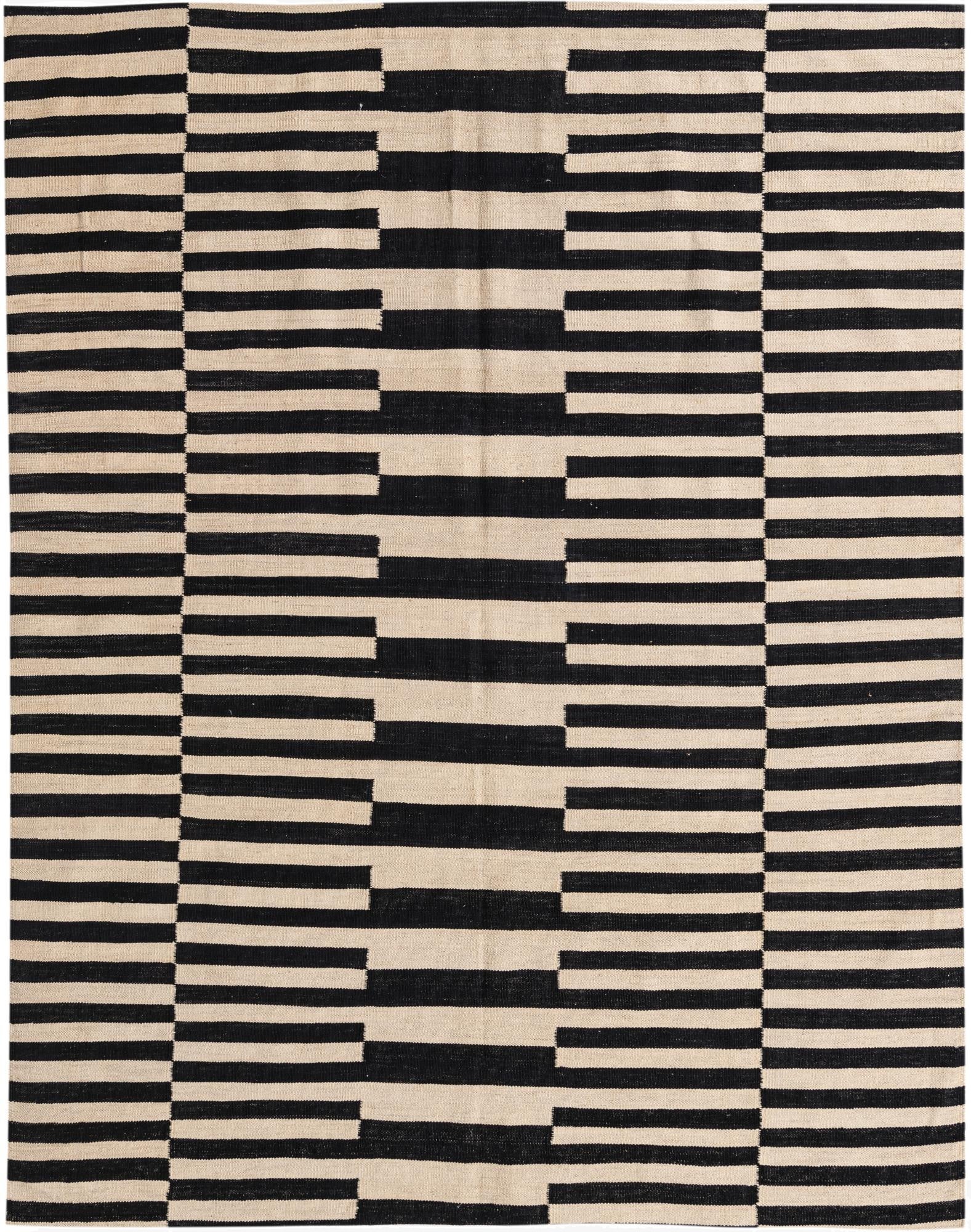  5' 11 x 7' 7  Hand Woven Kilim Modern Wool Rug