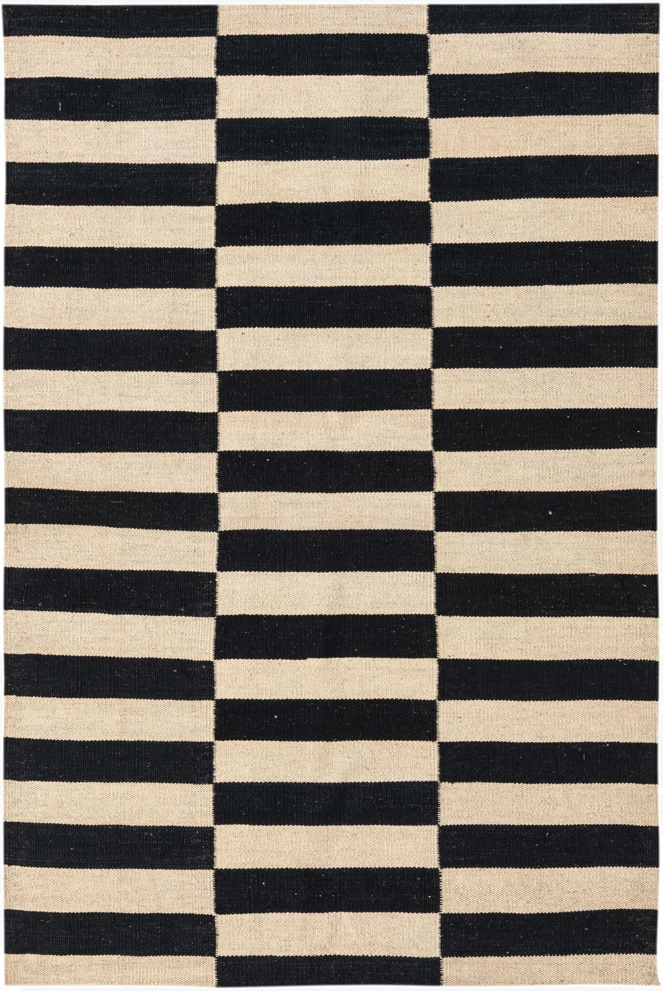  4' 3 x 5' 10  Hand Woven Kilim Modern Wool Rug