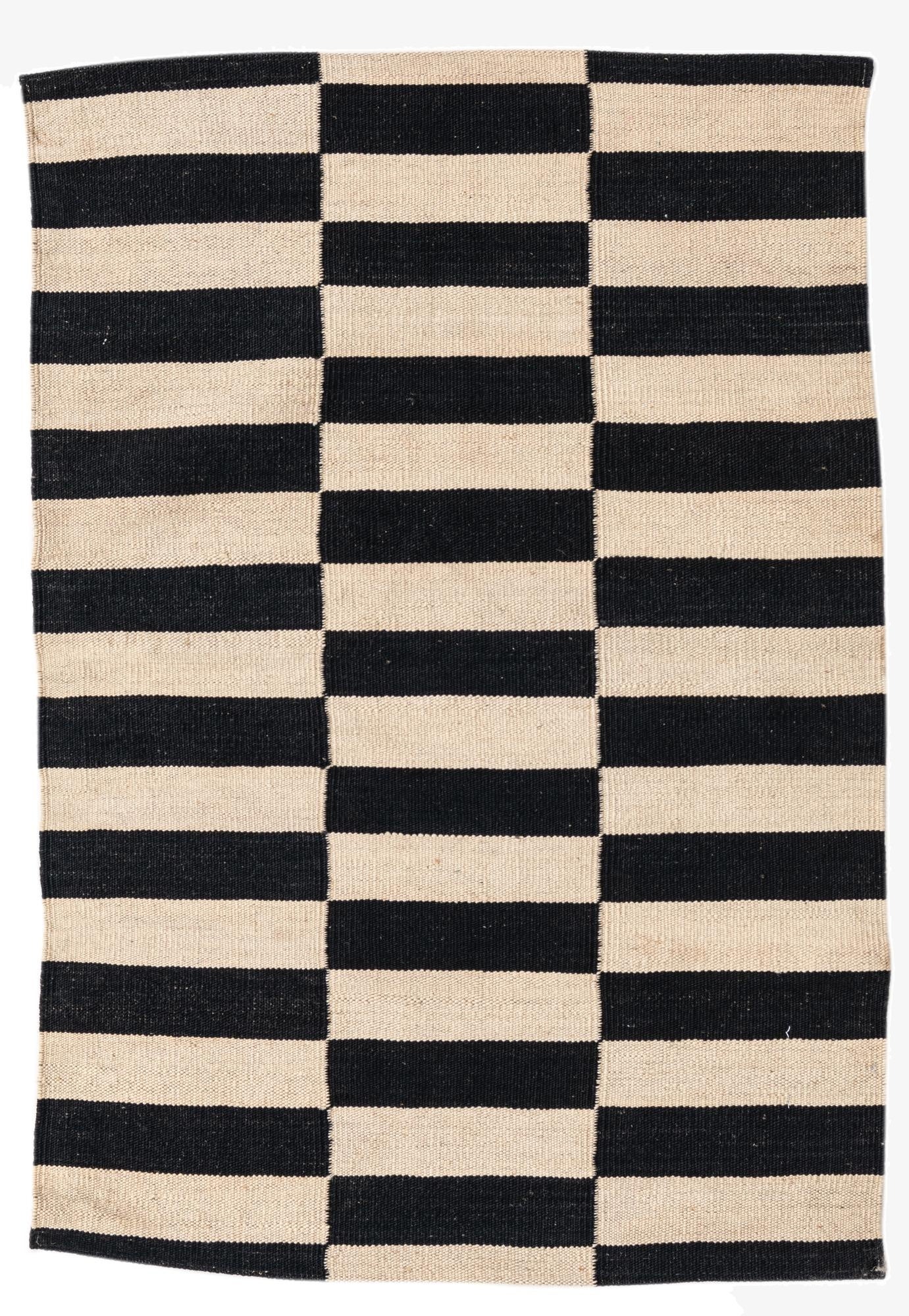  2' 7 x 3' 9  Hand Woven Kilim Modern Wool Rug