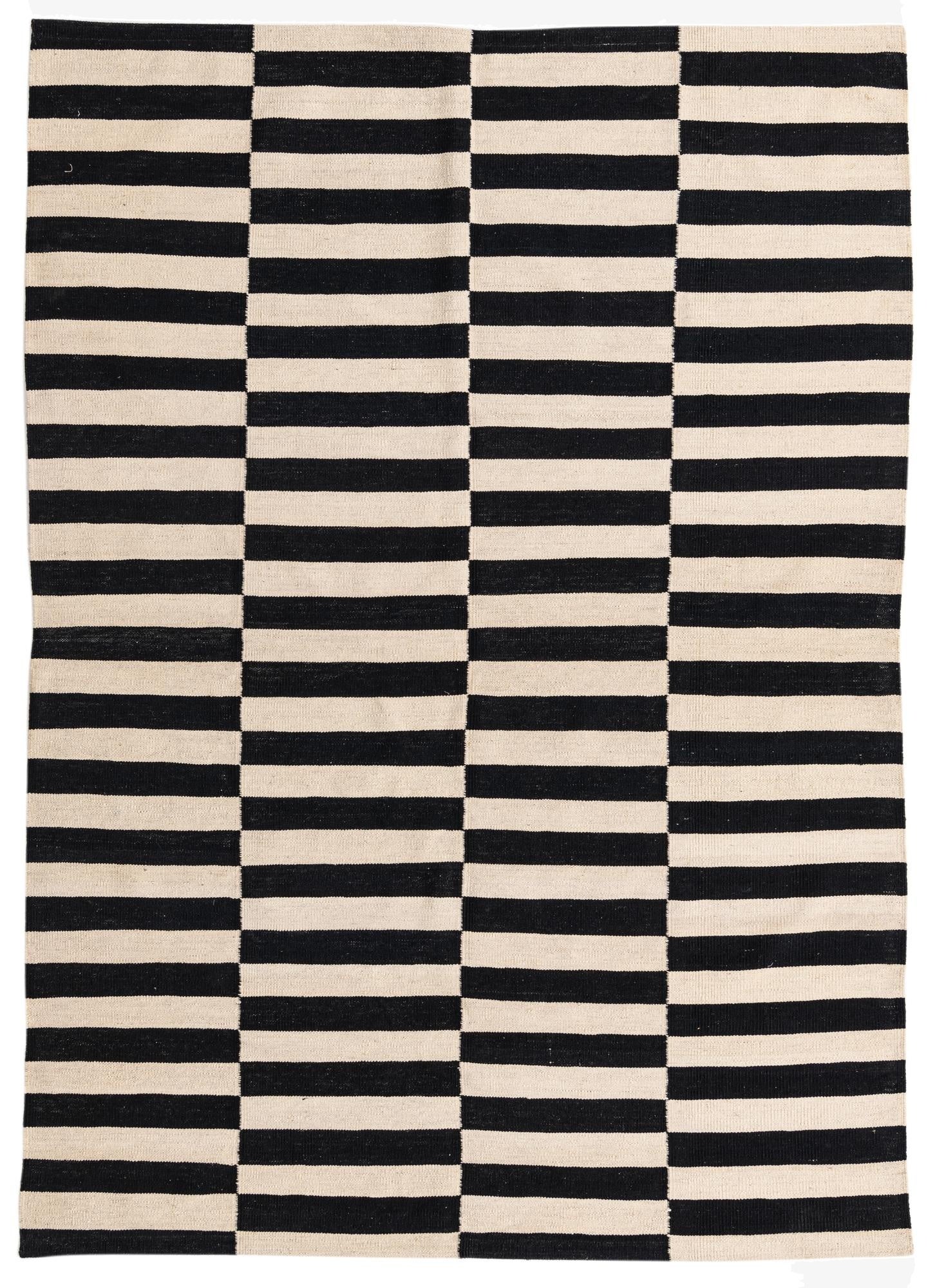  5' 7 x 7' 10  Hand Woven Kilim Modern Wool Rug