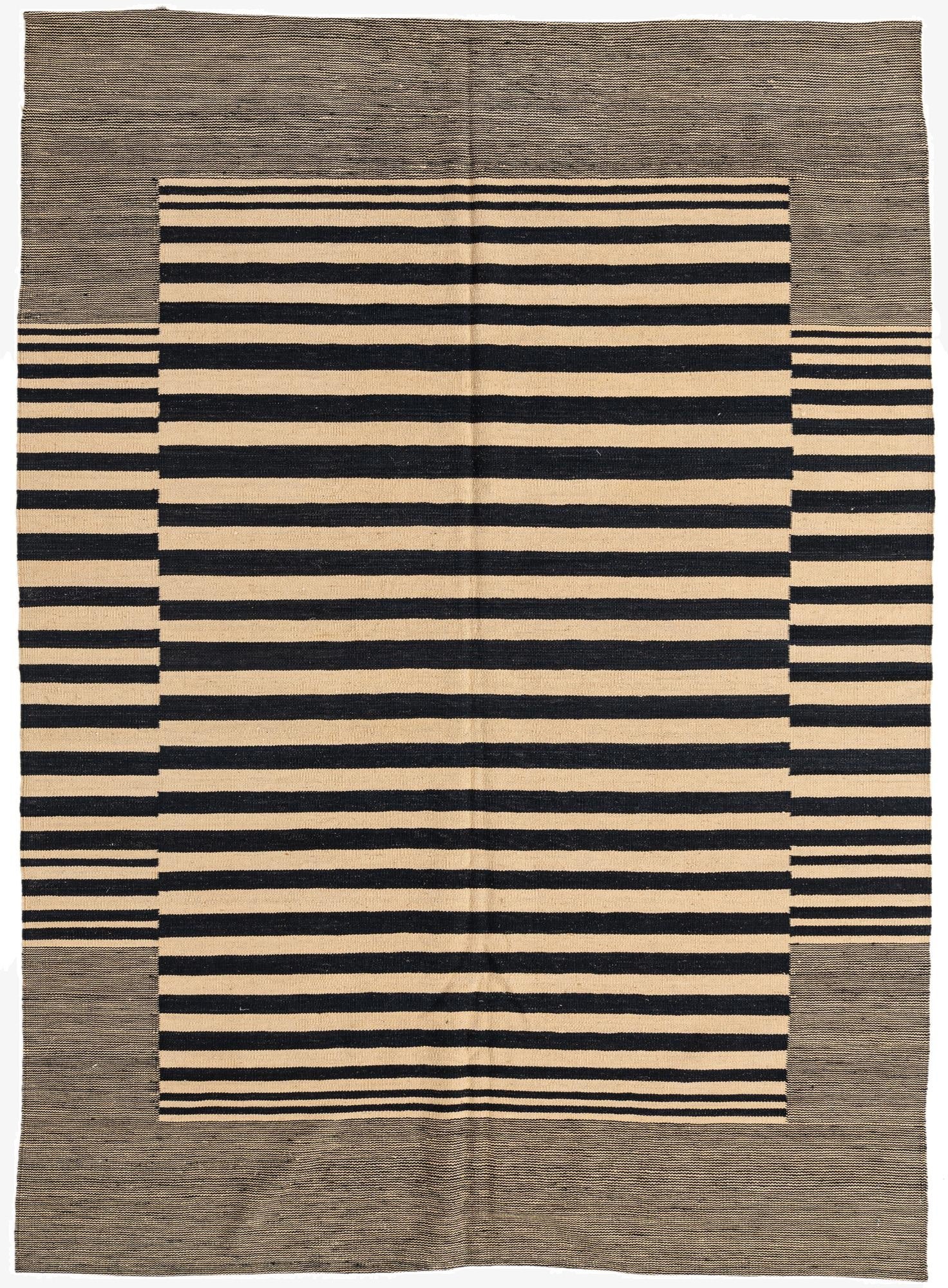  5' 9 x 7' 10  Hand Woven Kilim Modern Wool Rug