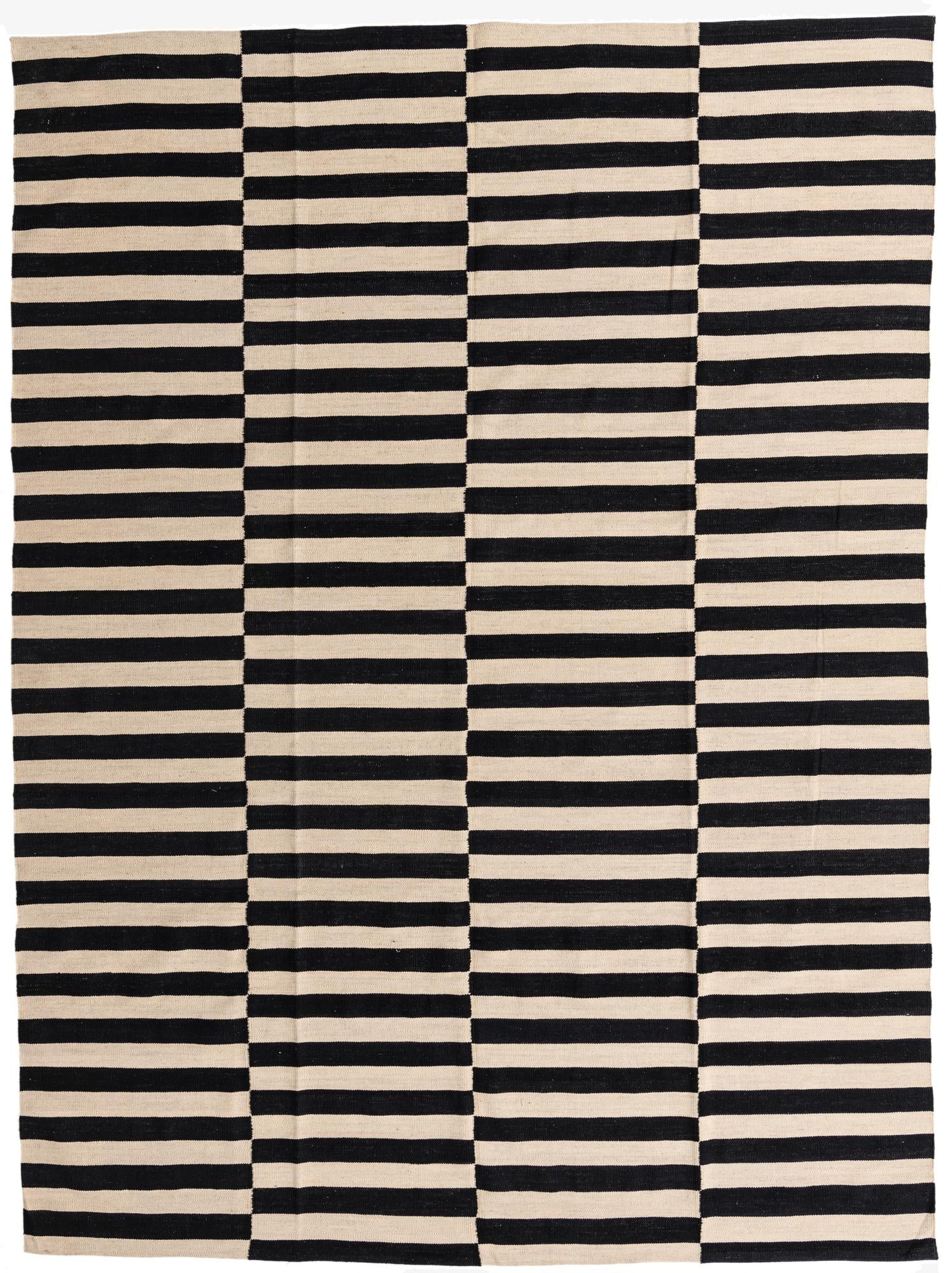  8' 3 x 11' 3  Hand Woven Kilim Modern Wool Rug